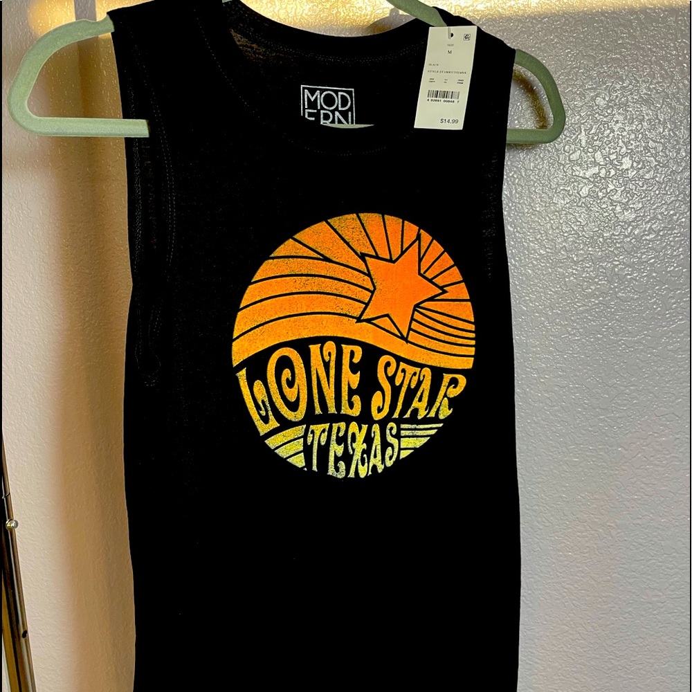 Women’s loose tank Texas sz M new